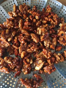 Les noix en train de refroidir 